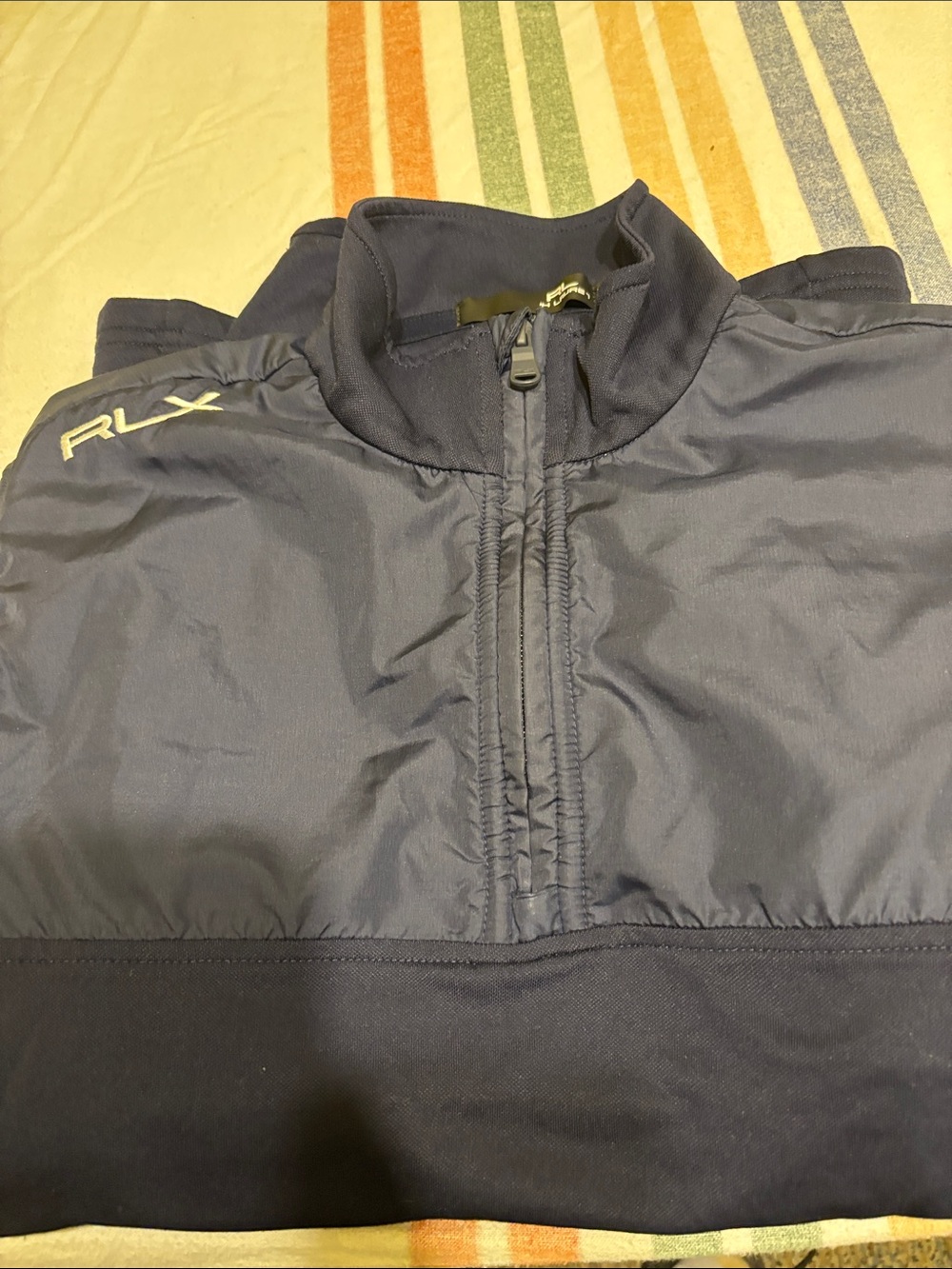 Ralph Lauren RLX Navy Half-Zip Performance Jacket